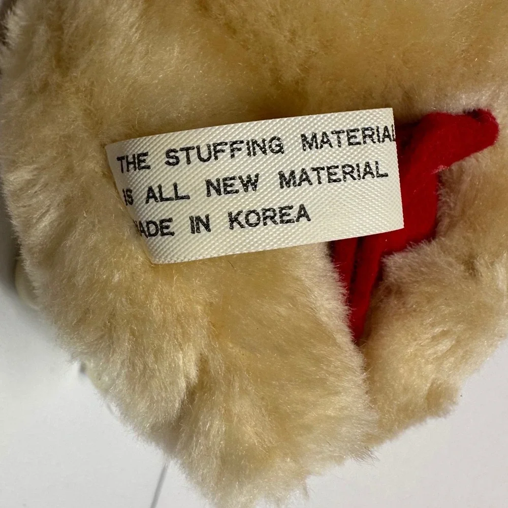 Vintage Crib Hanger Bear Judi's Originals Korea Plush Baby Nursery Decor I Wuv U